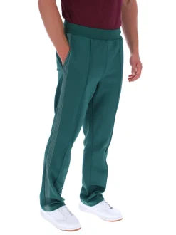 Fila Green Tavis Contrast Stitch Straight Leg Joggers