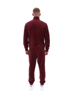 Fila Purple Nero Velour Track Top With Raised Tipping