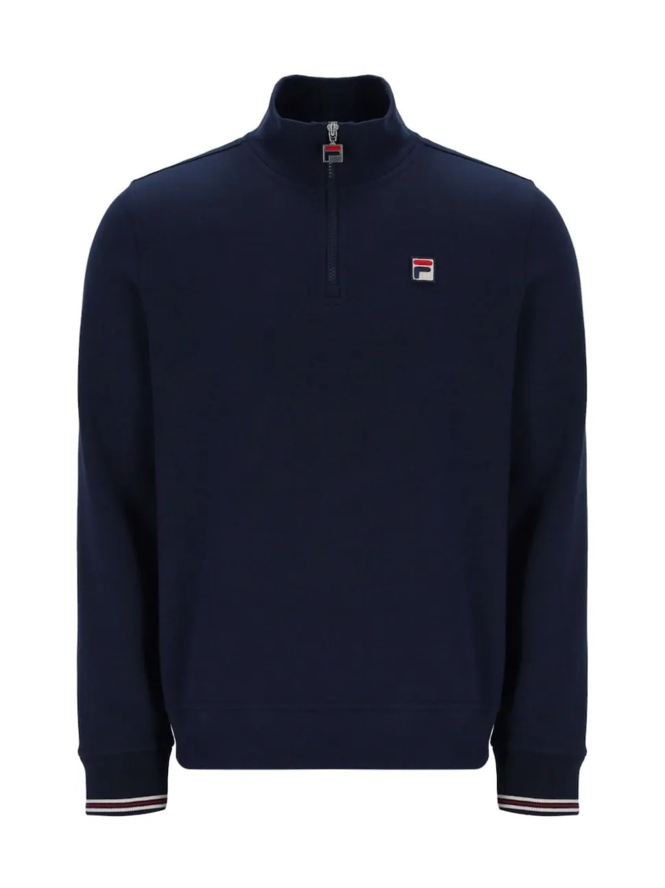 Fila Sky Blue RAMY 2 FBOX Quarter Zip With Tipping At Cuffs Sweatshirt