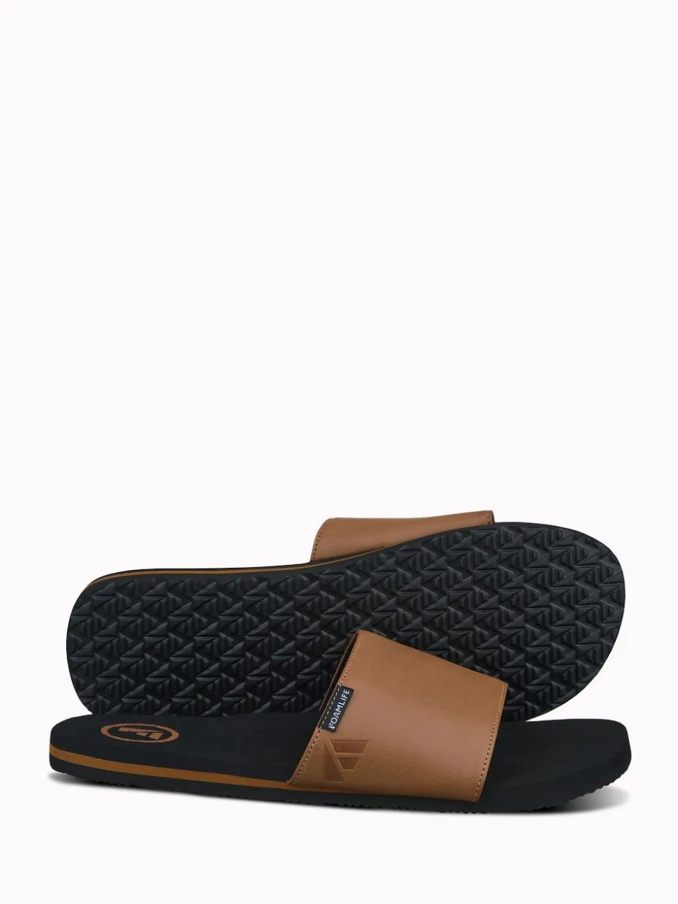 Foamlife Black Mens Seales Sliders