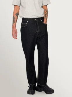 Folk Black Denim Barrel Leg Jeans
