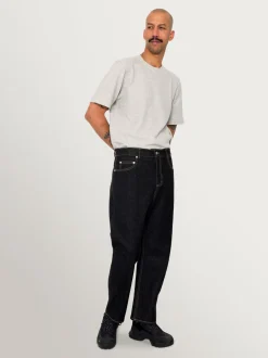 Folk Black Denim Barrel Leg Jeans