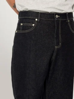 Folk Black Denim Barrel Leg Jeans
