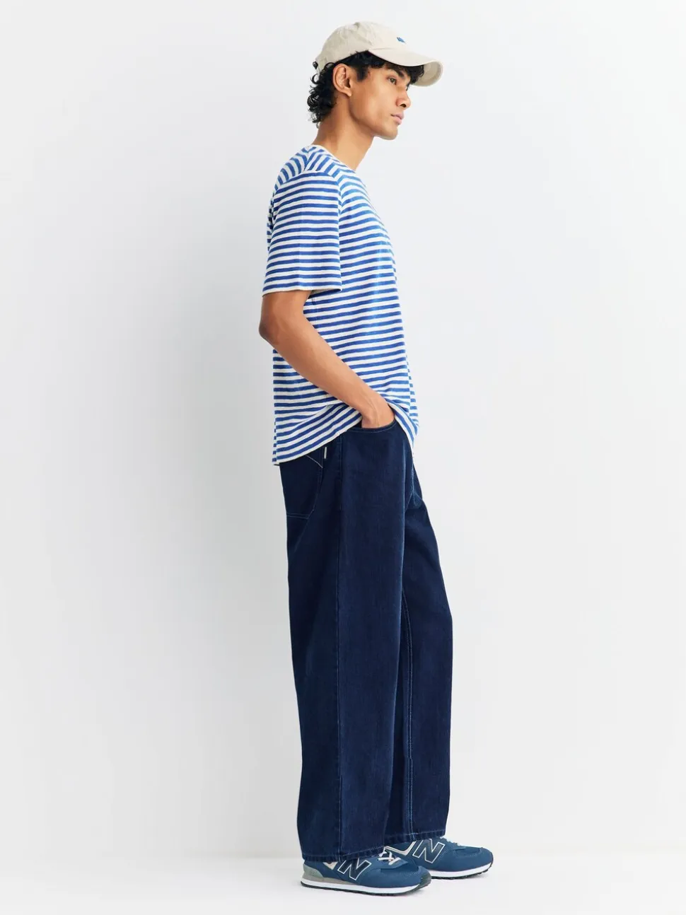 Folk Blue Barrel Leg Jeans