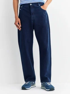 Folk Blue Barrel Leg Jeans