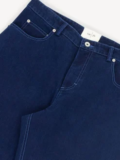 Folk Blue Barrel Leg Jeans