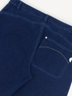 Folk Blue Barrel Leg Jeans