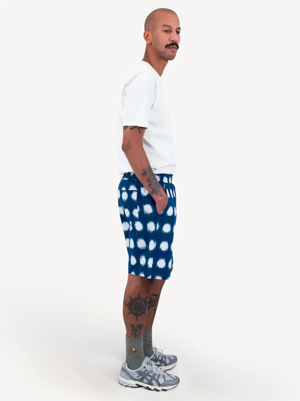Folk Blue Relaxed Fit Shorts