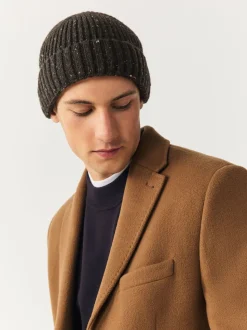 Forest Green Neppy Twist Beanie Hat