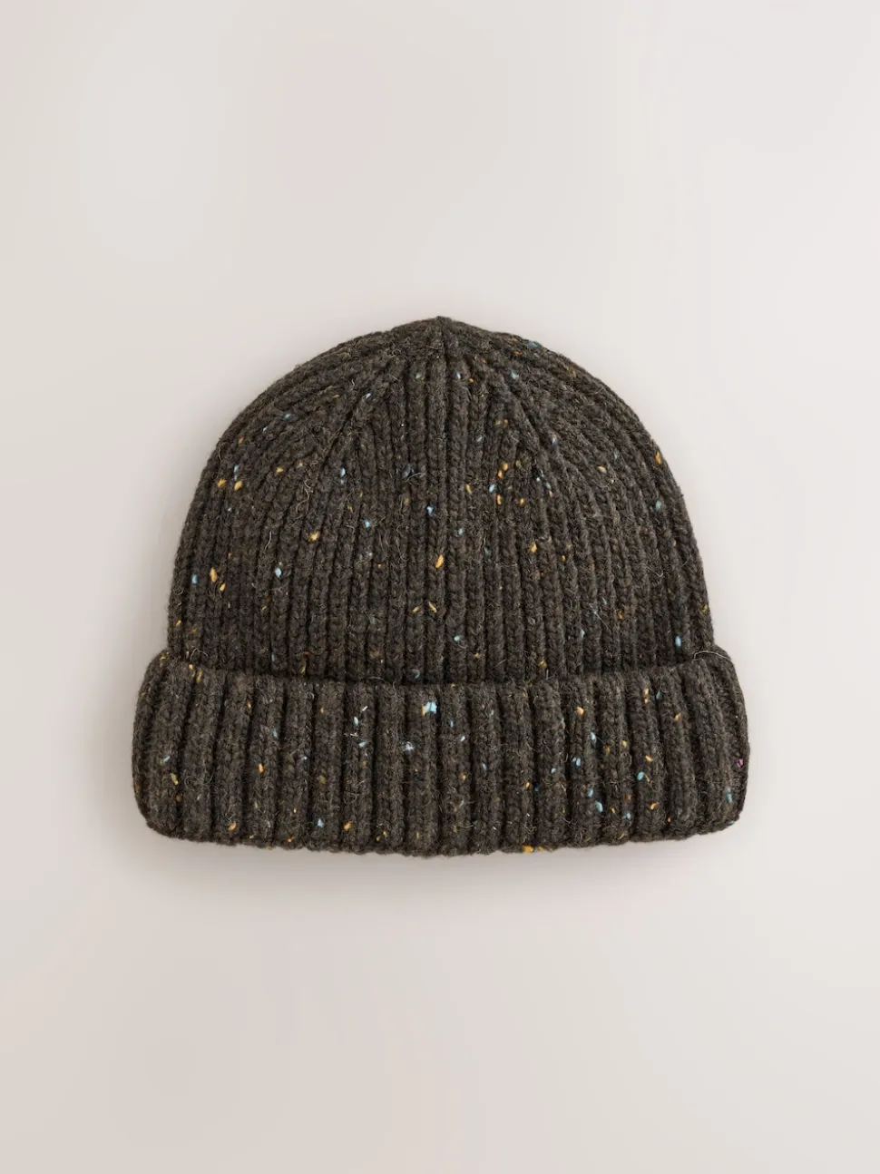 Forest Green Neppy Twist Beanie Hat