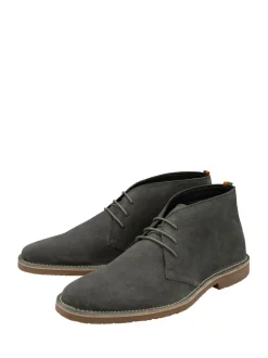 Frank Wright Grey Suede Desert Boots