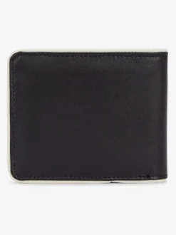 Fred Perry Black Coated Polyester Billfold Wallet