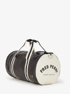 Fred Perry Black Fred Perry Classic Barrel Bag