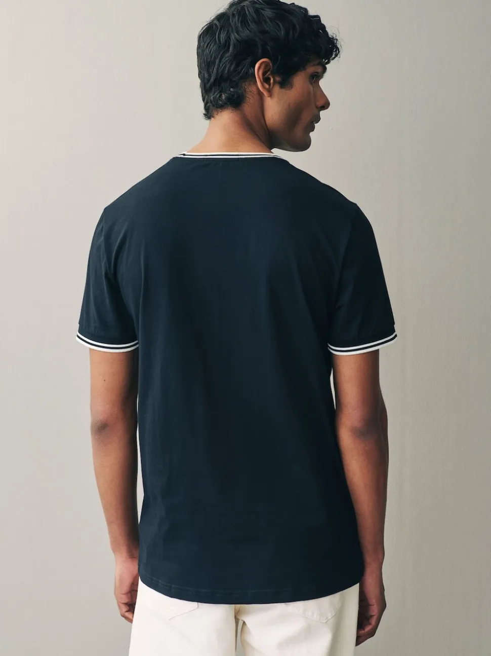 Fred Perry Black Fred Perry Twin Tipped Logo T-Shirt