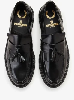 Fred Perry Black GC X FP Tassel Loafers