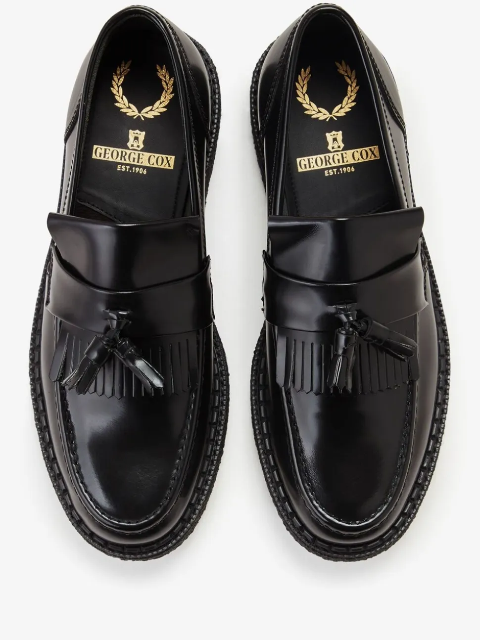 Fred Perry Black GC X FP Tassel Loafers