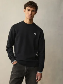 Fred Perry Black Neck Sweatshirt