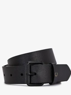 Fred Perry Black Scotchgrain Belt
