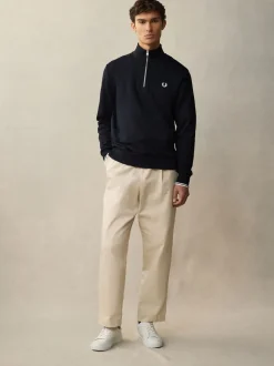 Fred Perry Black Zip Sweatshirt