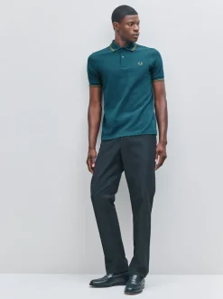 Fred Perry Blue Twin Tipped Polo Shirt