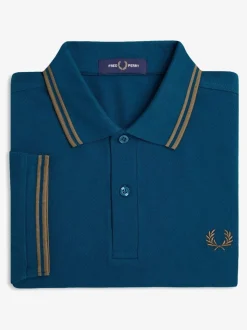 Fred Perry Blue Twin Tipped Polo Shirt
