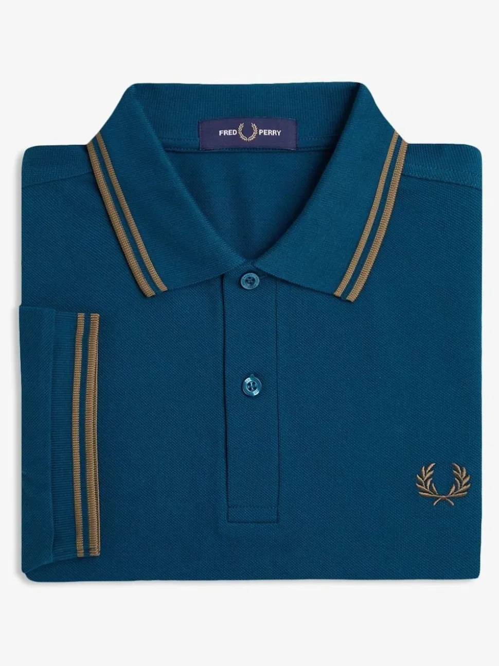 Fred Perry Blue Twin Tipped Polo Shirt