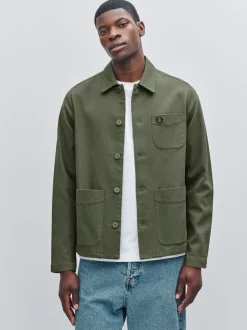 Fred Perry Green Bedford Overshirt