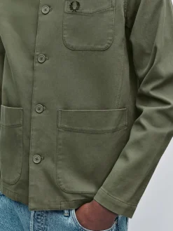Fred Perry Green Bedford Overshirt
