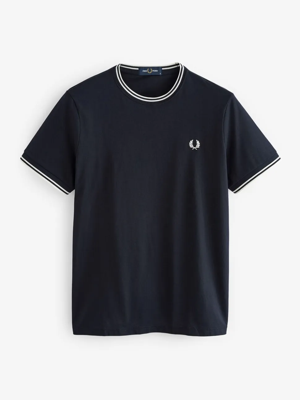 Fred Perry Navy Blue Fred Perry Twin Tipped Logo T-Shirt