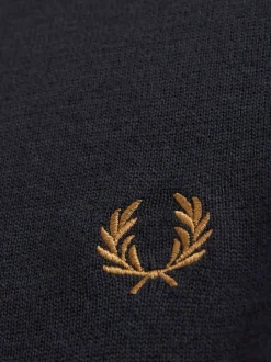 Fred Perry Navy Classic Crew-Neck Jumper
