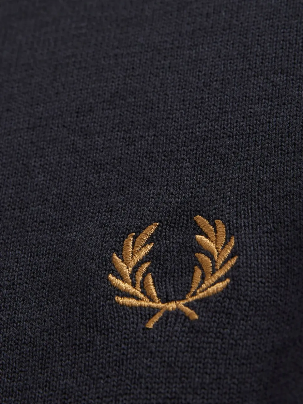 Fred Perry Navy Classic Crew-Neck Jumper