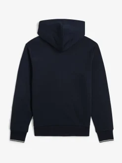 Fred Perry Navy Zip Up Hoodie