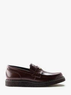 Fred Perry Red GC X FP Penny Loafers