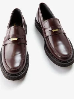 Fred Perry Red GC X FP Penny Loafers