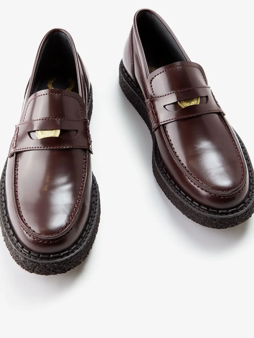 Fred Perry Red GC X FP Penny Loafers