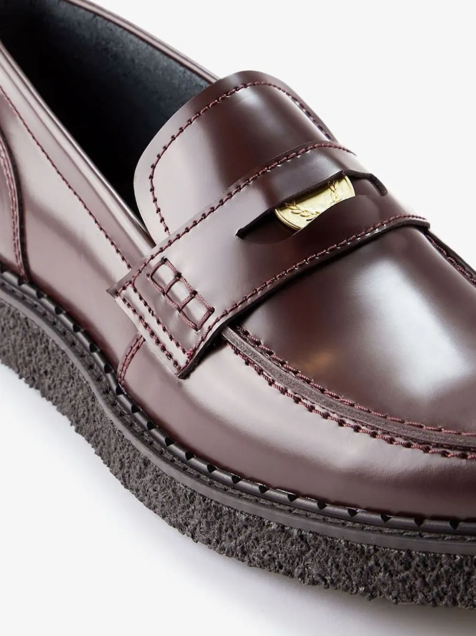 Fred Perry Red GC X FP Penny Loafers