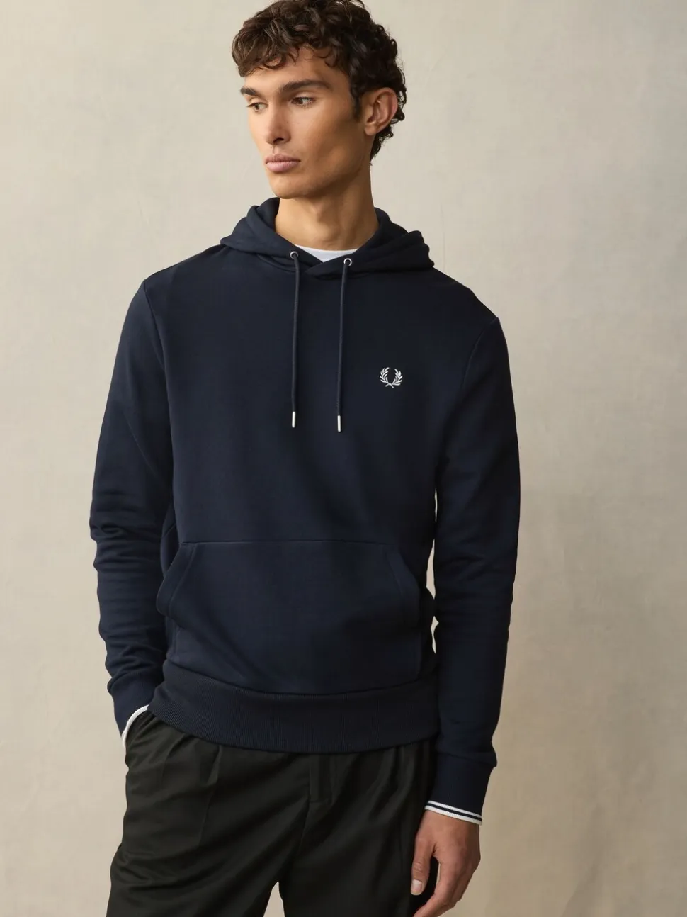 Fred Perry Tipped Overhead Hoodie