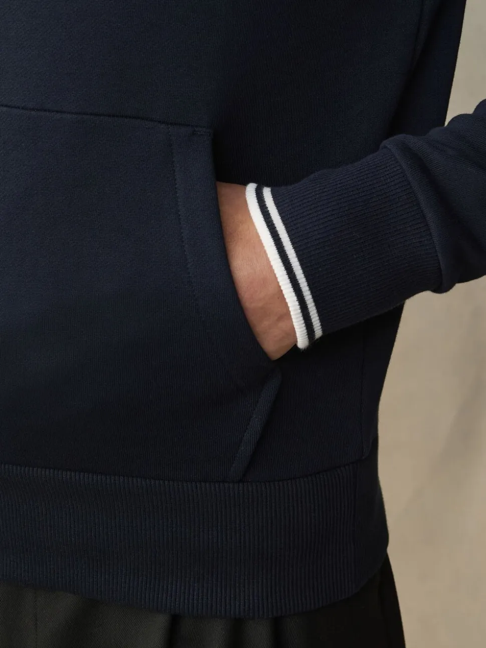 Fred Perry Tipped Overhead Hoodie