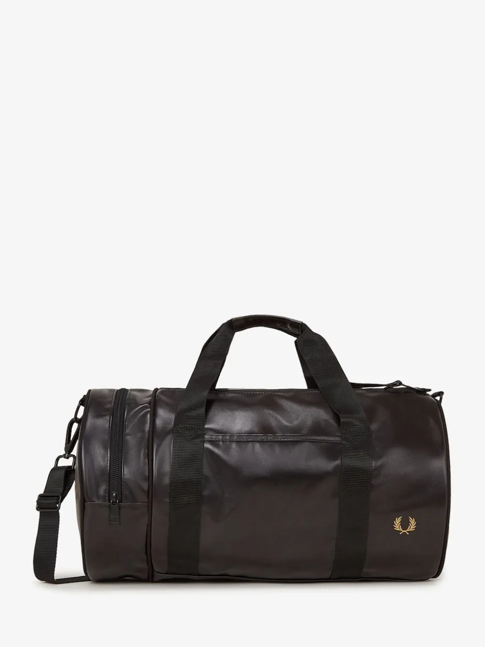 Fred Perry Tonal Classic Barrel Black Bag