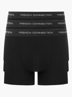 French Connection Black Boxers 3 Pack