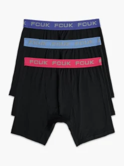 French Connection Blue FCUK Stretch Boxers 3 Pack