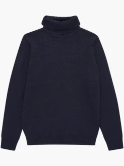 French Connection Blue Roll Neck Knit Jumper