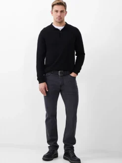 French Connection Grey Cotton Blend Slim Fit Stretch Jeans