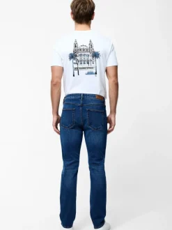 French Connection Light Blue Slim Fit Stretch Jeans