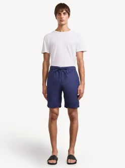 Frescobol Carioca Blue Felipe Linen Shorts