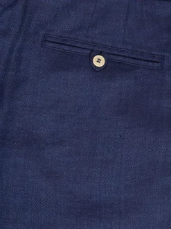 Frescobol Carioca Blue Felipe Linen Shorts