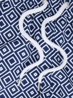 Frescobol Carioca Blue Rio Swim Shorts Copacabana Print