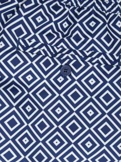 Frescobol Carioca Blue Rio Swim Shorts Copacabana Print