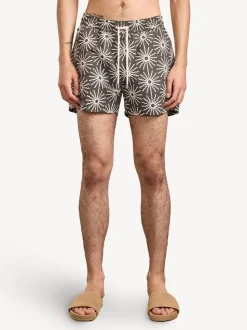 Frescobol Carioca Brown O Sol Print Rio Swim Shorts