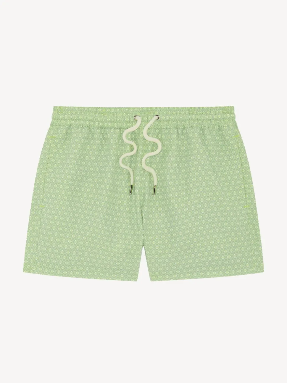 Frescobol Carioca Green Ipanema Micro Print Rio Swim Shorts